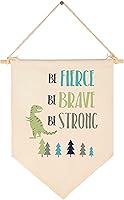 Vista 32 de Letrero colgante de lona con texto en inglés «Be Strong and Courageous,Do Not Be Afraid or Discouraged»