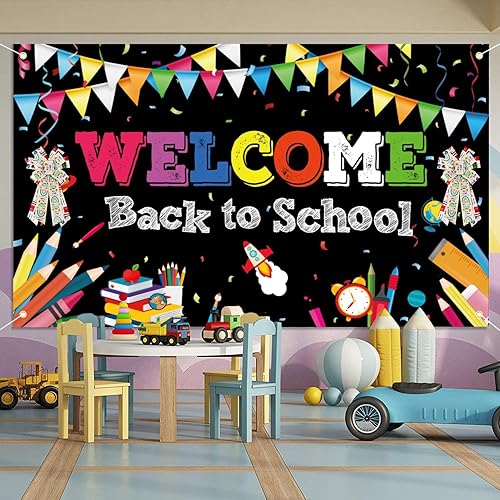 Miniatura 5 de Cintas de lino de arpillera para el regreso a clases, tema de Apple Books y autobús para regalos y decoraciones del primer día de escuela (2.5
