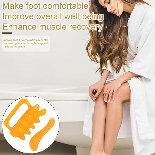 Miniatura 5 de 2 herramientas de masaje fascia, masajeador de mano portátil de liberación miofascial para celulitis nudos musculares para masaje de tejido profundo