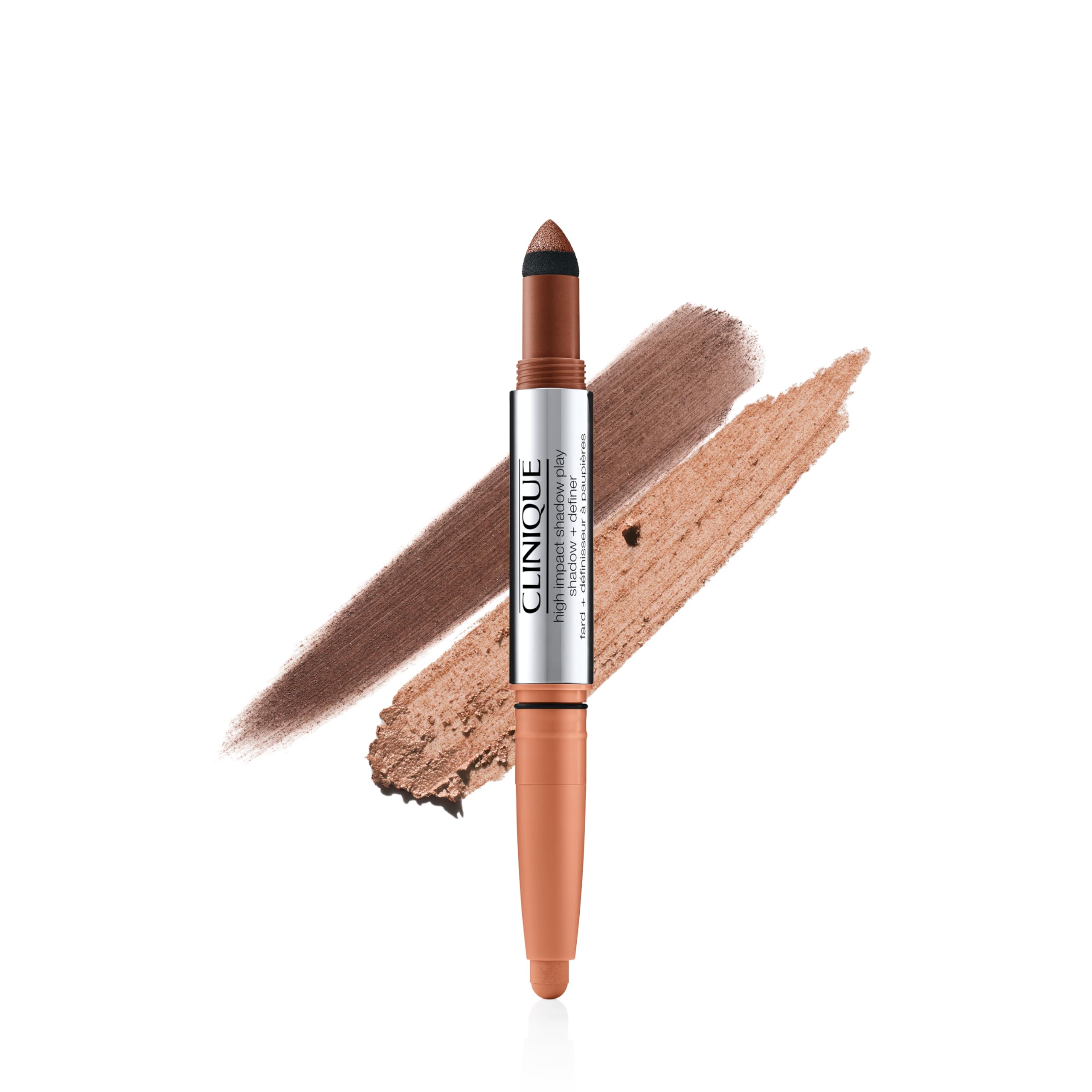 Clinique High Impact Shadow Play Shadow + Definer | Eyeliner + Eyeshadow | Crease Proof, Water Resistant + Safe For Sensitive Eyes, Flame And Ember, 1 Count