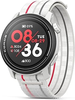 COROSPACE 3 Sport Watch GPS, Lightweight and Comfort, 17 Days Battery Life, Dual-Frequency GPS, Heart Rate, Navigation, Sleep Track, Training Plan, Run, Bike, and Ski (White Nylon)