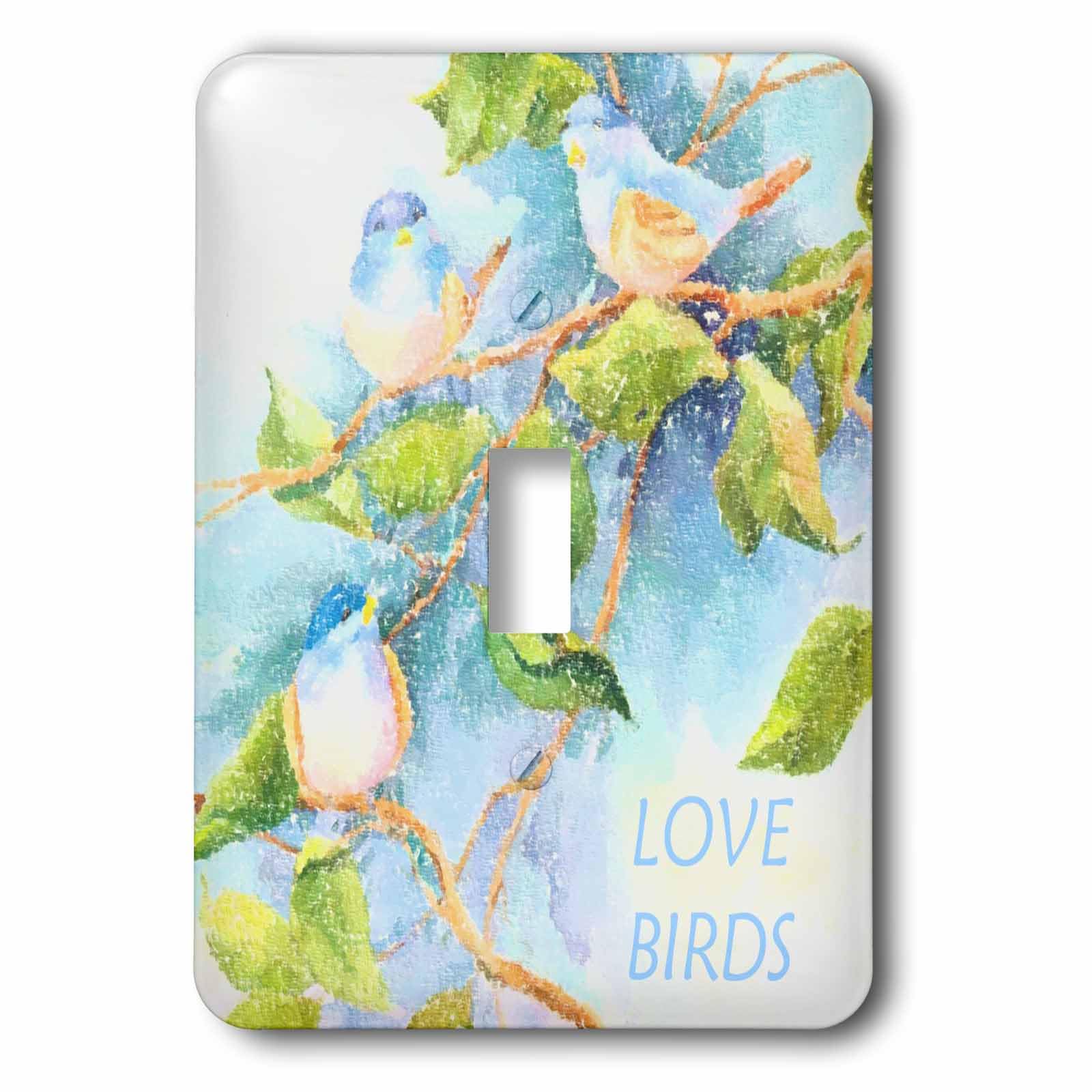 Interrupteur à baïonnette multicolore 3dRose LSP_33283_1 oiseaux
