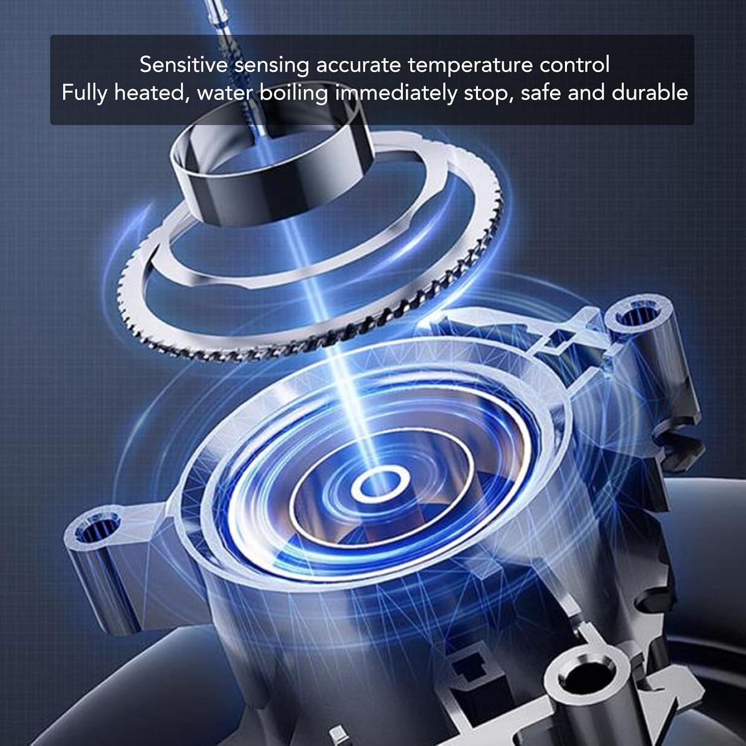 1500W Electric Kettle, 2L Stainless Steel Electric Water Kettle with Automatic Shut Off, Fast Boil Dry Leakproof Coffee Kettle for Tea (US Plug 110V)