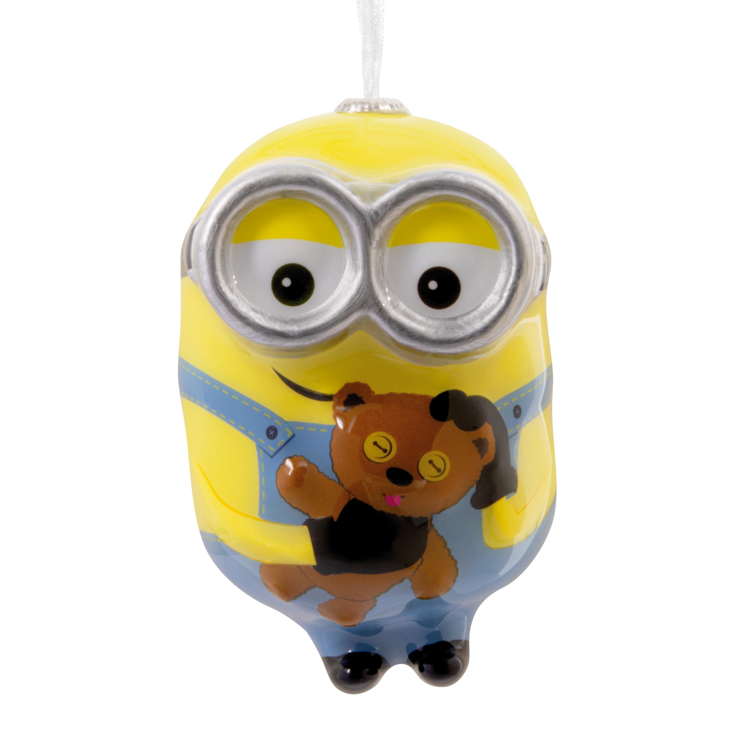 Hallmark Yellow, Blue Bob The Minion & Bear Hanging Ornament, Keepsake, Yellow