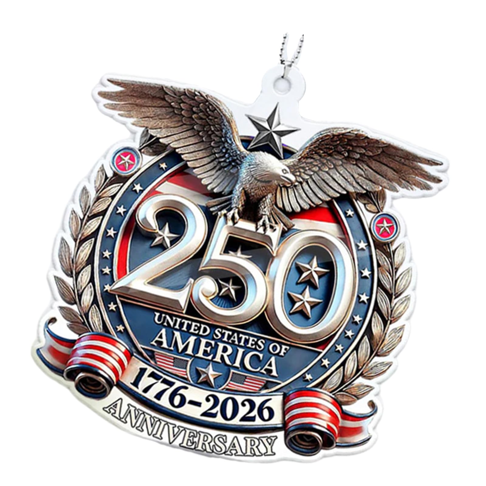 Jazuaiao Commemorative Hanging Decoration 8x8cm Anniversary Souvenir Perfect for Car and Interior Space Anniversary Car Decoration