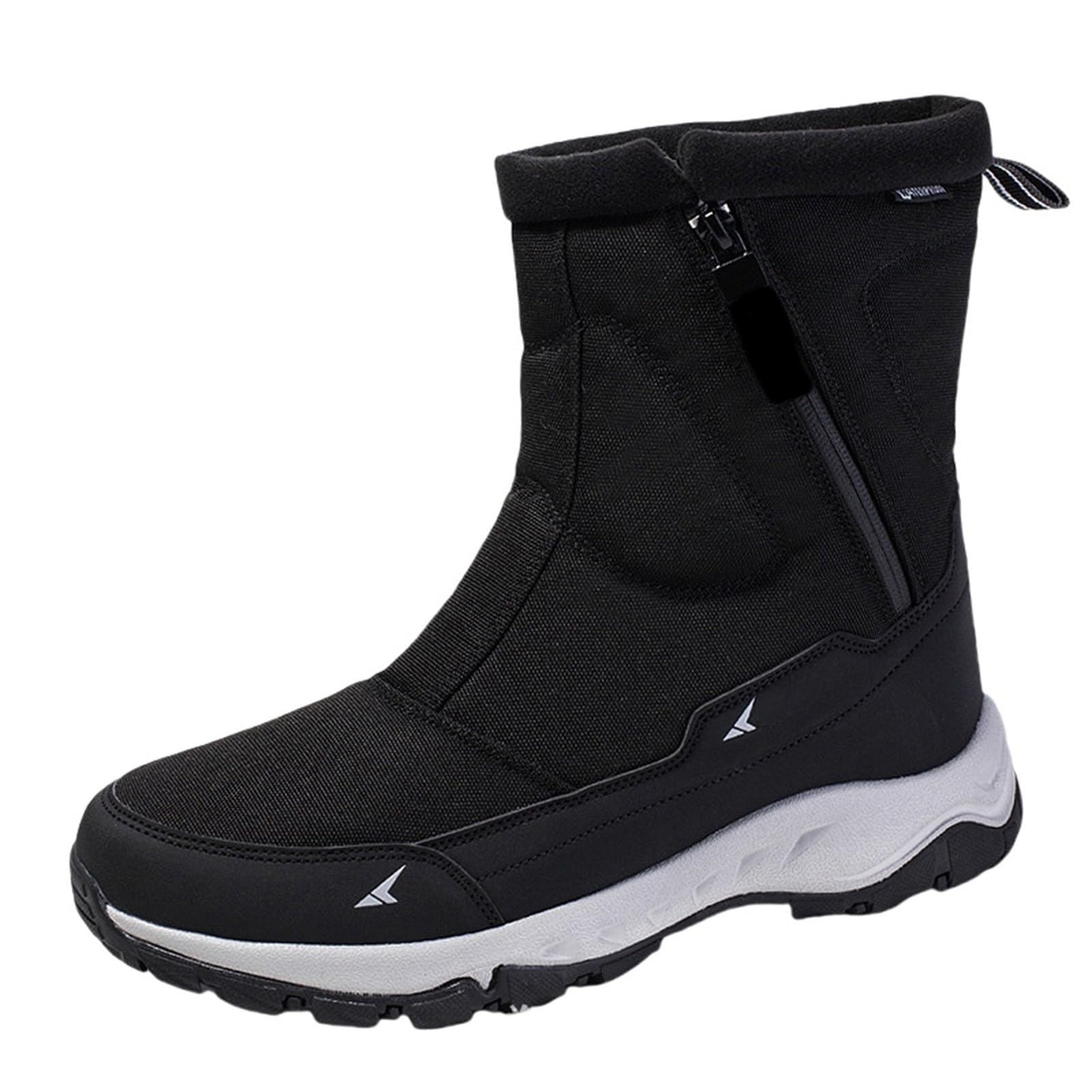 Chaussure de Ski Homme, Chaussure de Neige Homme, Botte de Neige Homme Imperméable Chaussure Neige Homme Bottes Chaudes et de Neige À la par Temps Froid Chaussures d'hiver Femme