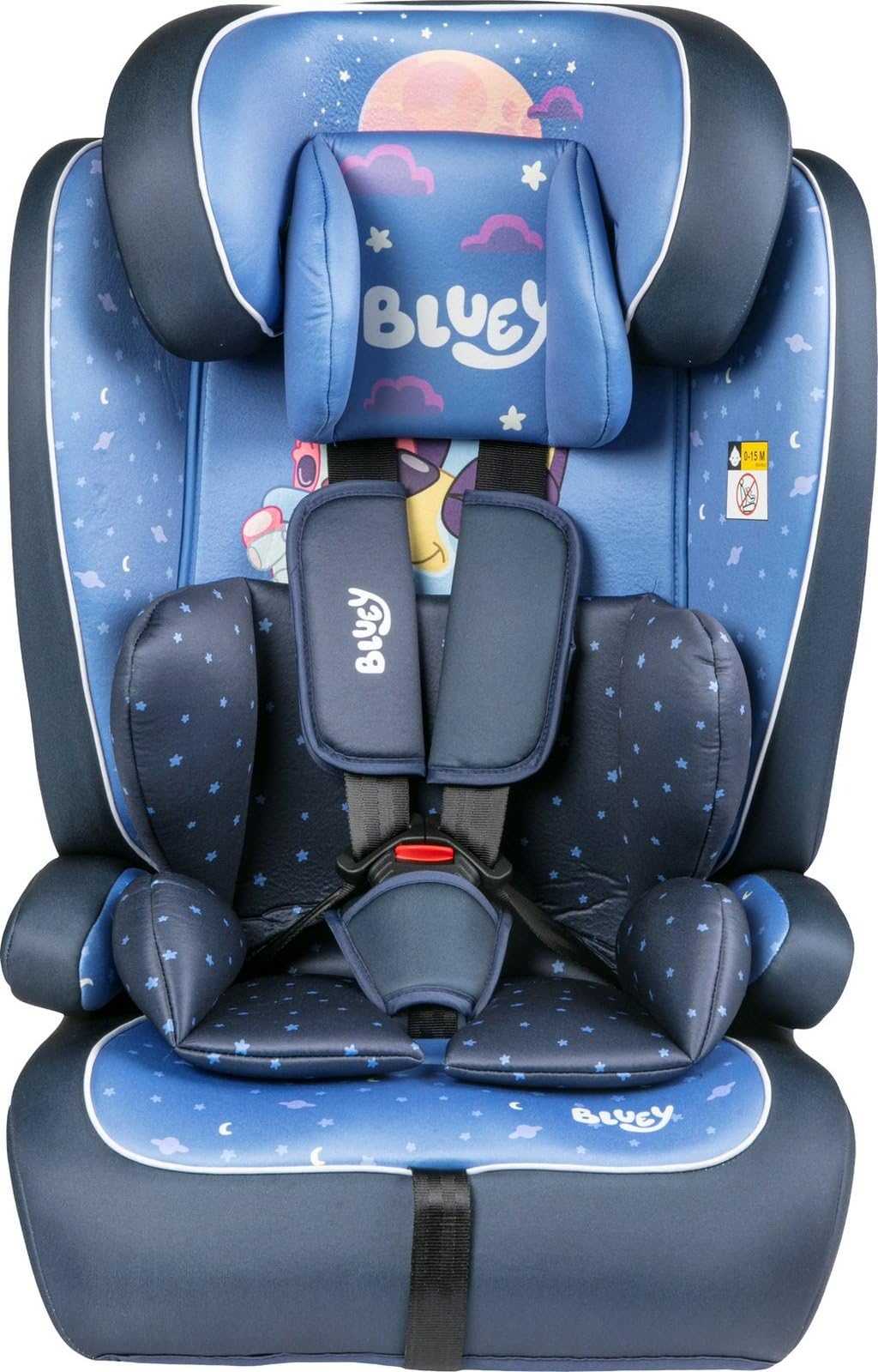 Siège d'auto pour enfant Tataway Bluey 76-150 i-Size R129, inclinable avec appui-tête réglable et ceintures à 5 points