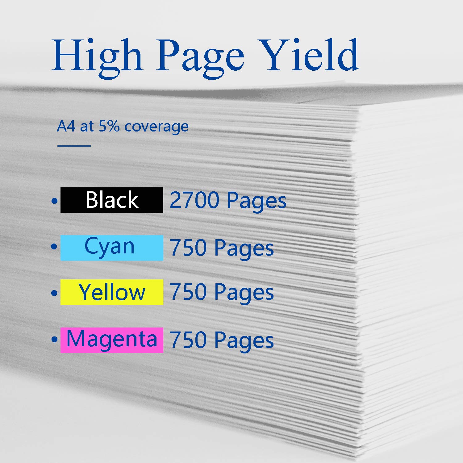 Yongairuink LC22U LC22UBK LC22UC LC22UM LC22UY XL Remplacement Pour MFC-J985DW DCP-J785DW (lot De 5