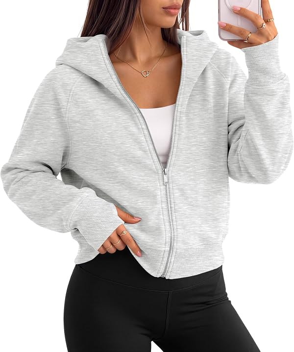 Sudaderas con Cierre para Mujer, Chaquetas Cortas, Ropa de Otoño 2026