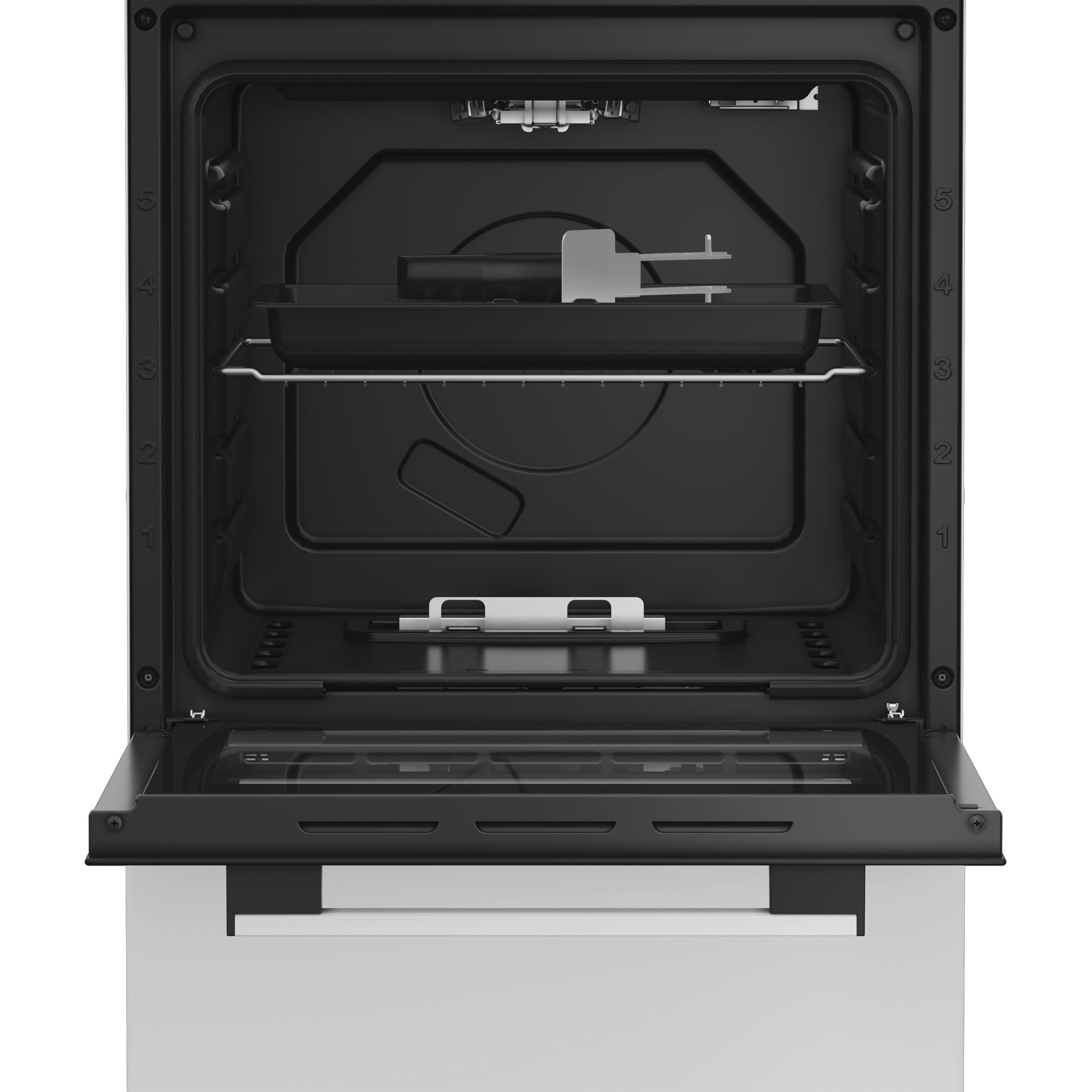 Indesit I5G1KMW 50cm wide Single Oven Gas Cooker - White - A/A Rated — view 6