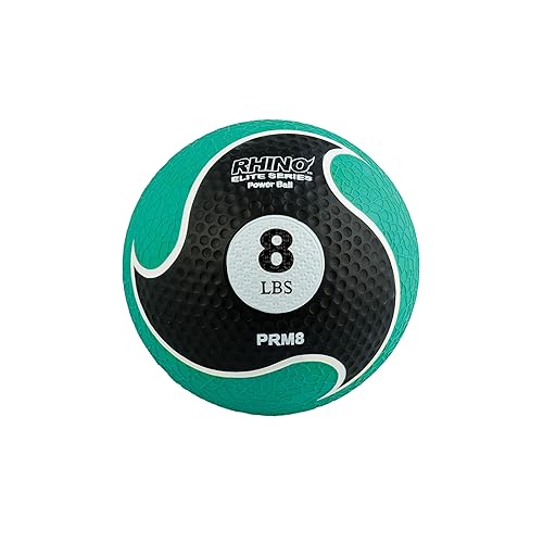 Champion Sports Rhino Elite Medicine Ball – Textured Surface, Superior