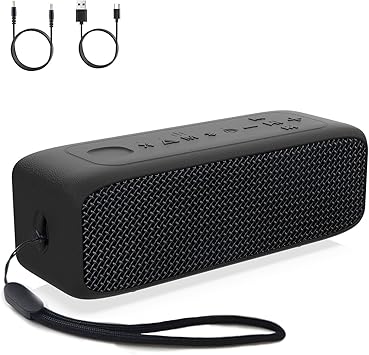 JUOVI Bluetooth Speaker,20W Stereo Sound,Wireless Speaker with Bluetooth 6.0,24H Playtime,IP68 Waterproof Shower Speaker,TWS Pairing, Support TF Card,AUX 3.5mm Input,Speaker for Home,Outdoor,Travel