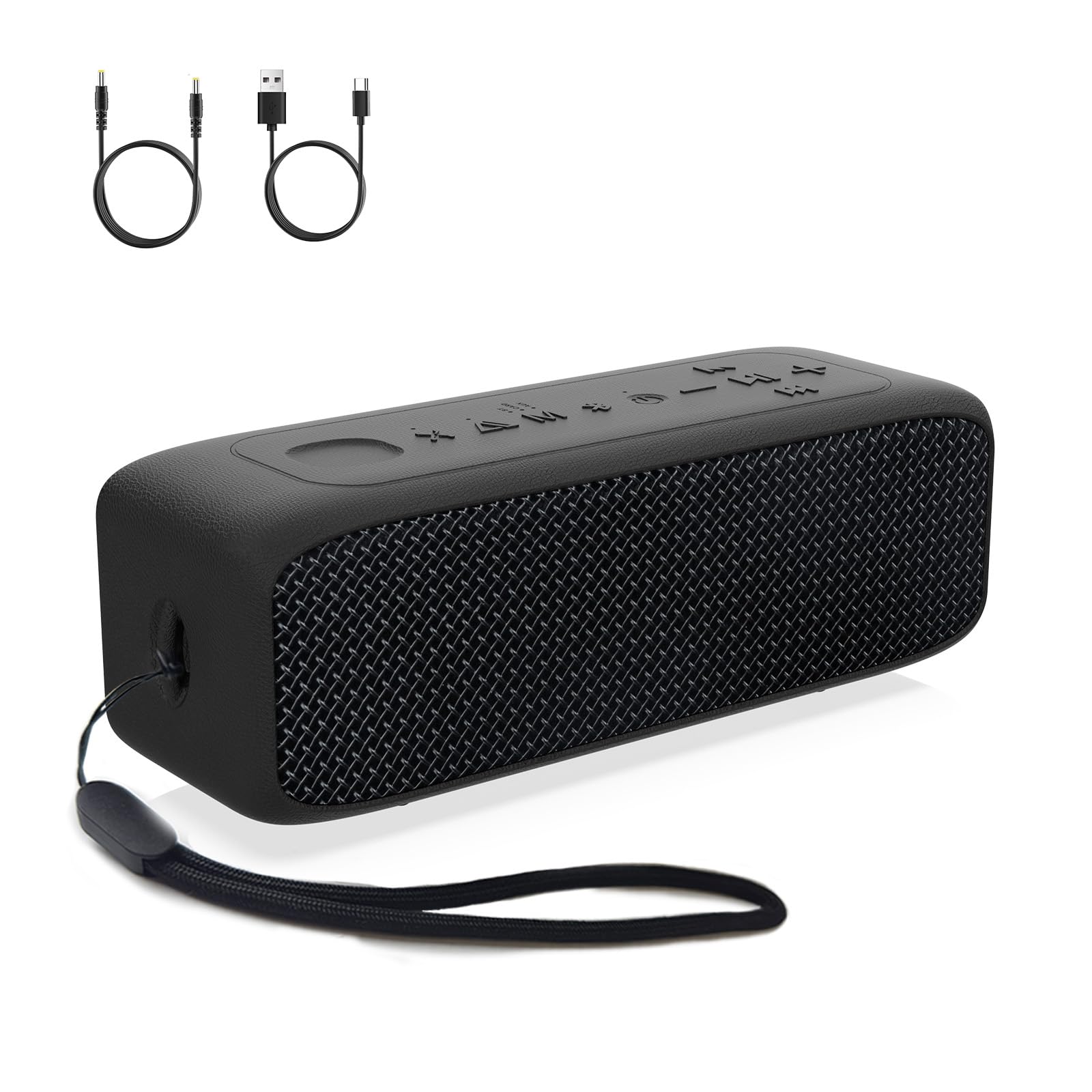 JUOVI Portable Bluetooth Speaker 20W, Powerful IP68 Waterproof Speaker with 24H Music, Bluetooth 6.0, TWS Stereo Bluetooth Speakers, Support TF and AUX Card, for Outdoor, Home and Travel
