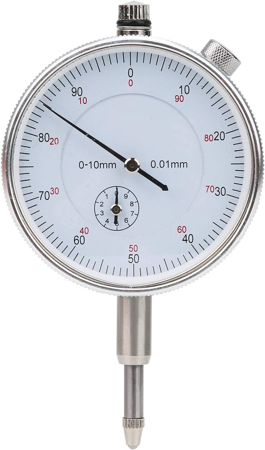 Precision Dial,Dial Indicator,Dial Indicator Gage Gauge 0โ10mm Range 0.01mm High Accuracy Aluminum Alloy Industry Manual Tools for Industrial Precision Alignment