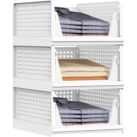 Rangement Sous Evier TJXXTJC Organisateur De Garde-Robe, Plateau De Rangeent Pour Vu00eateents Tour De Rangement Plastique