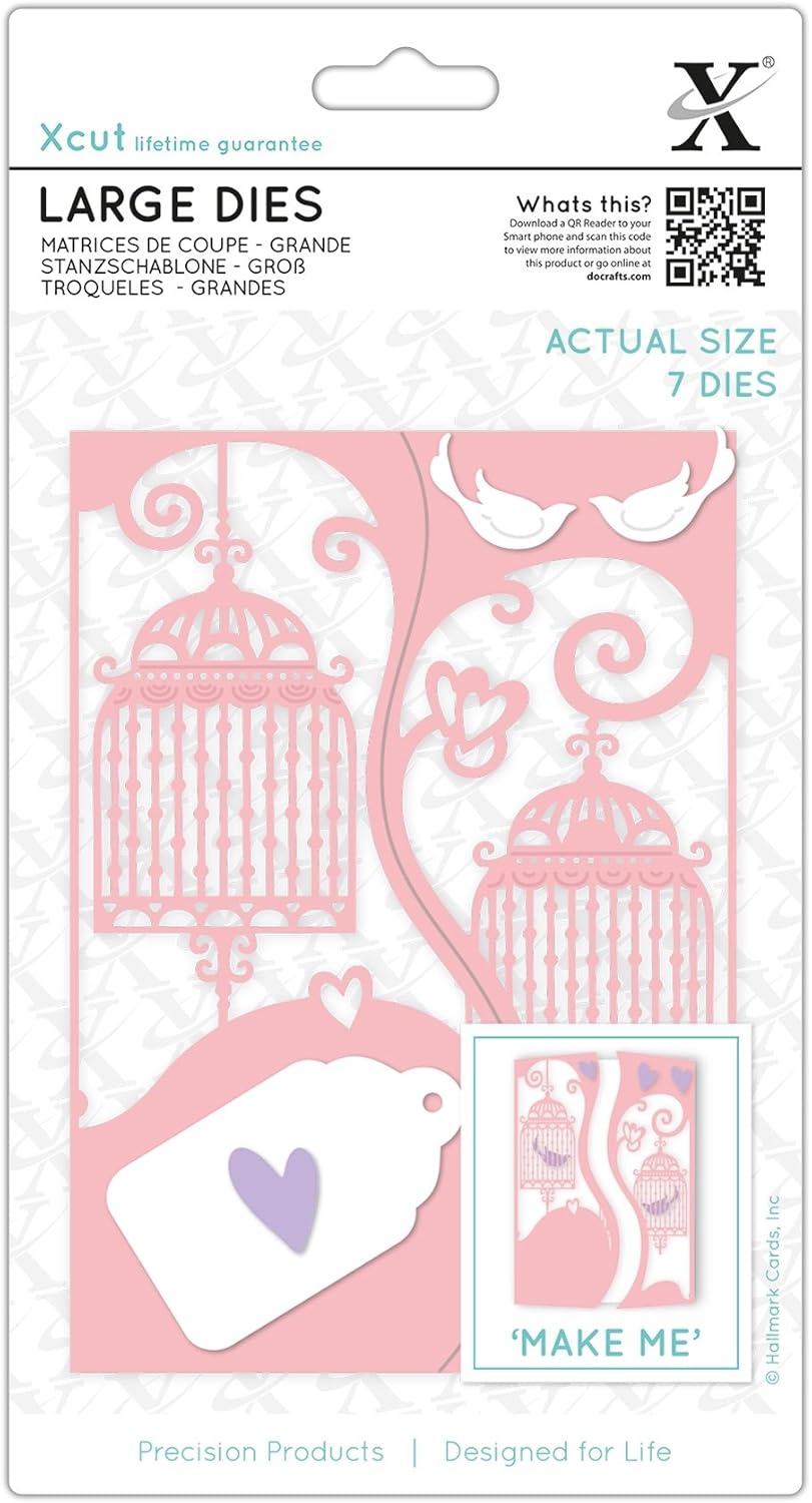 docrafts Xcut Decorative Dies Large 6/Pkg-Ornate Birdcages