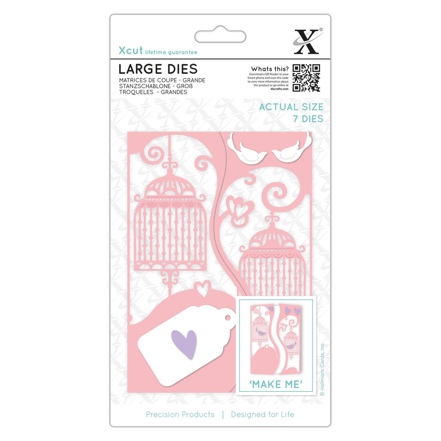 docrafts Xcut Large Dies - Ornate Birdcages (6 pieces)