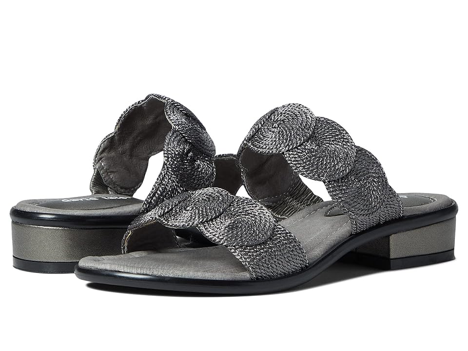 David Tate Honey (Gunmetal Fabric) Women's Shoes INTERNATIONAL SHIPPING