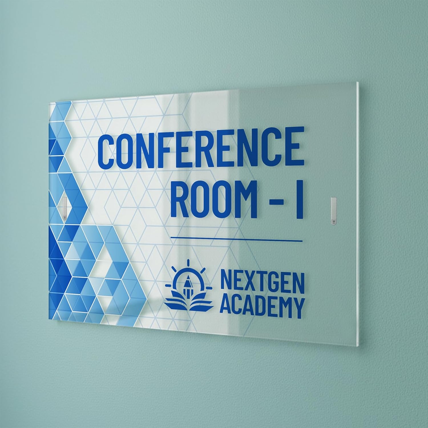GotPrint Personalized Rectangle Acrylic Sign, Horizontal, Business Signage for Offices, Wedding Decor, Transparent, Professional, Plexiglass Board, Dry Erase, 24 X 36, 1 QTY