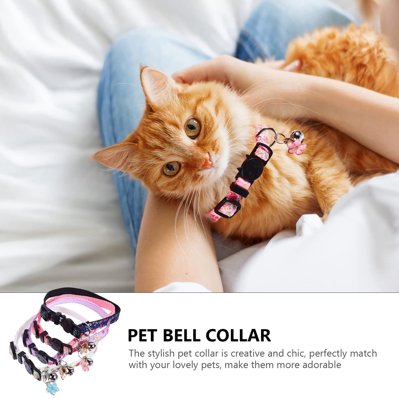 Toddmomy 12pièces Collier pour Chat Floral Accessoire Mignon pour Chaton avec Motif De Fleurs pour Photos Fêtes Et Occasions Spéciales