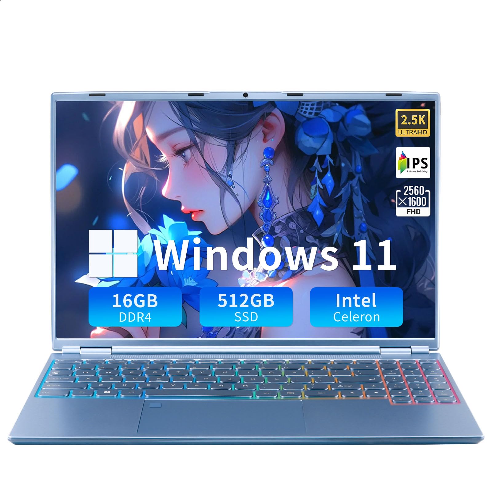 Amazon.com: YHBIN 2024 New 16” N5095 2.5K HD Laptop,Windows11