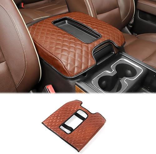 Hoolcar Funda para reposabrazos, cubierta para tapa de consola central para Chevrolet Silverado y GMC Sierra 2014-2017, repuesto de consola de
