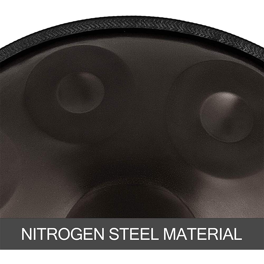 Tambor de Acero, Profesional Major Grande 9 Notas Handpan Drum Handcraft Metal Hand Drum Instrumento de percusión melódica