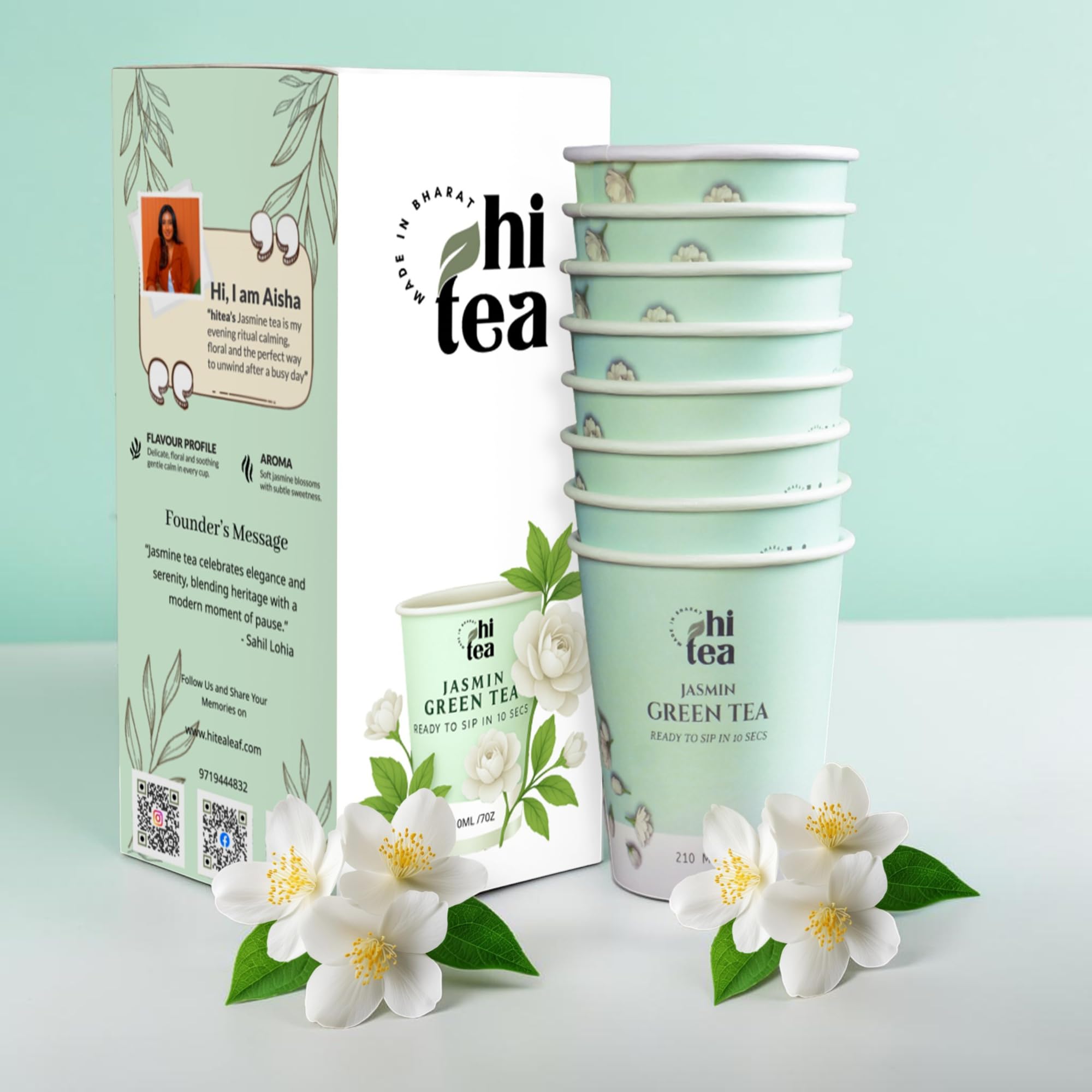 HI TEA Lemon Green Tea | Just Add Hot Water | Instant Green Tea Cups | 8 Cups/Box — Amazon image 11