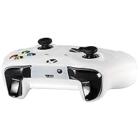 Vista 4 de eXtremeRate Soft Anti-Slip Silicone Case Cover Thumb Stick Grip Caps Protector Skins for Xbox One X S Controller - Semi-Transparent Clear