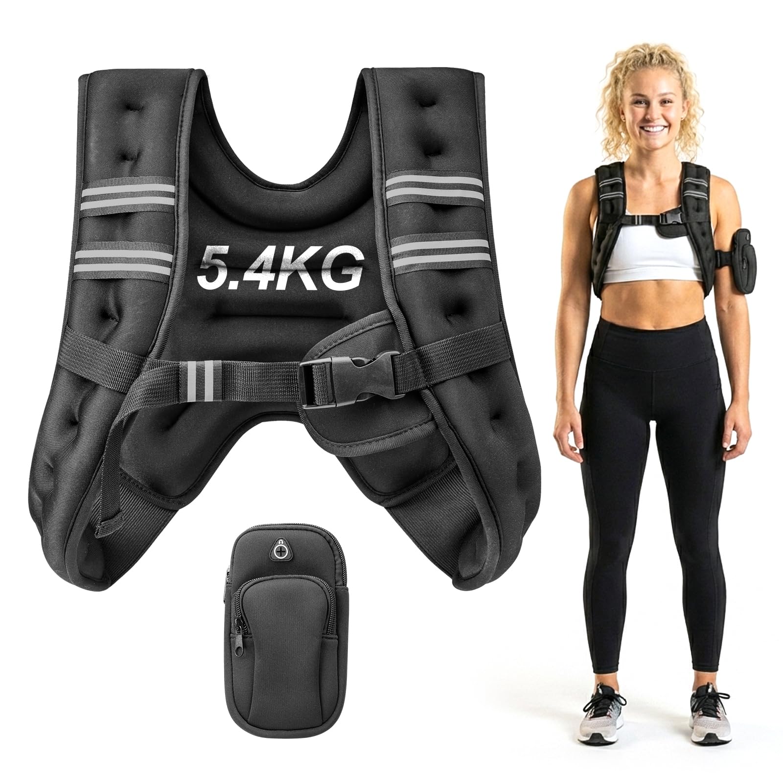 5.4kg Weighted Vest for Men Women,for Running, Workouts, Strength Training