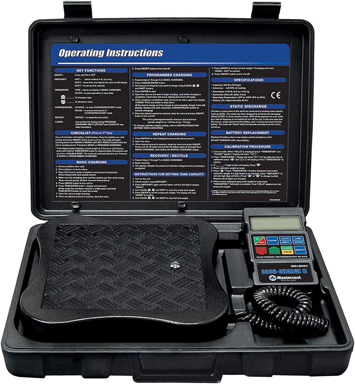 Mastercool 98210A Electronic Refrigerant Scale Amazon.es Bricolaje