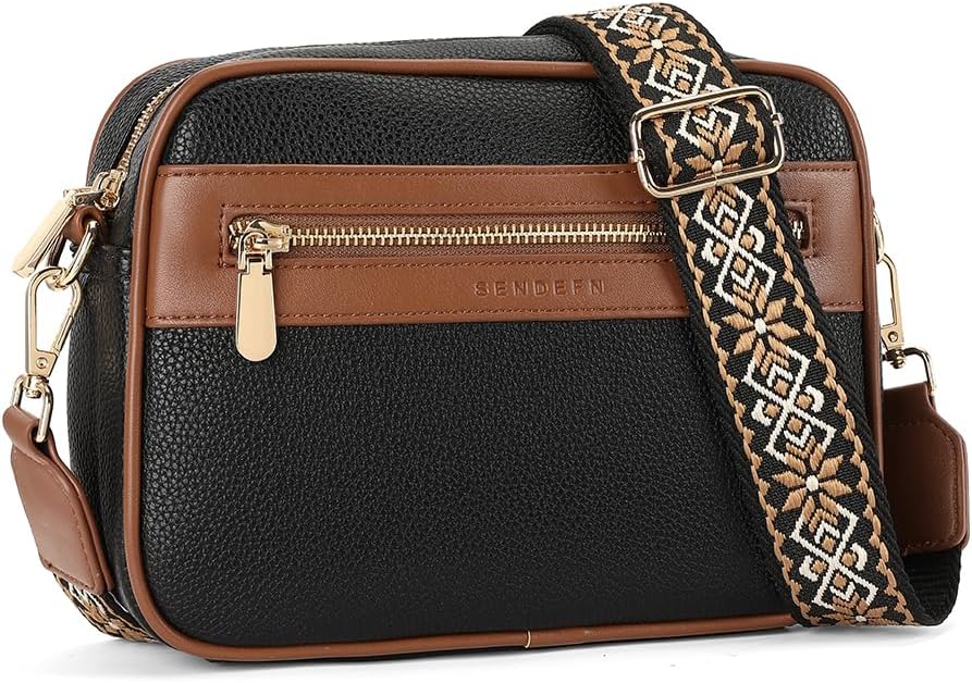 SENDEFN Crossbody Bags for Women Vegan Leather Purses Small Shoulder Handbags with Wide Strap - Image 7