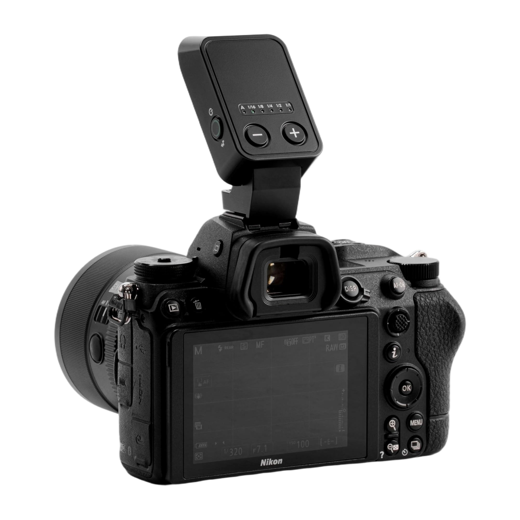 VILTROX Speedlite Mini Plegable para Nikon, Flash Compacto para Cámara con Cabeza Elevada de 10Ws y Cobertura de 28mm, Flash Ligero Recargable por USB-C para Retrato, Eventos y Viajes (Z2-N)