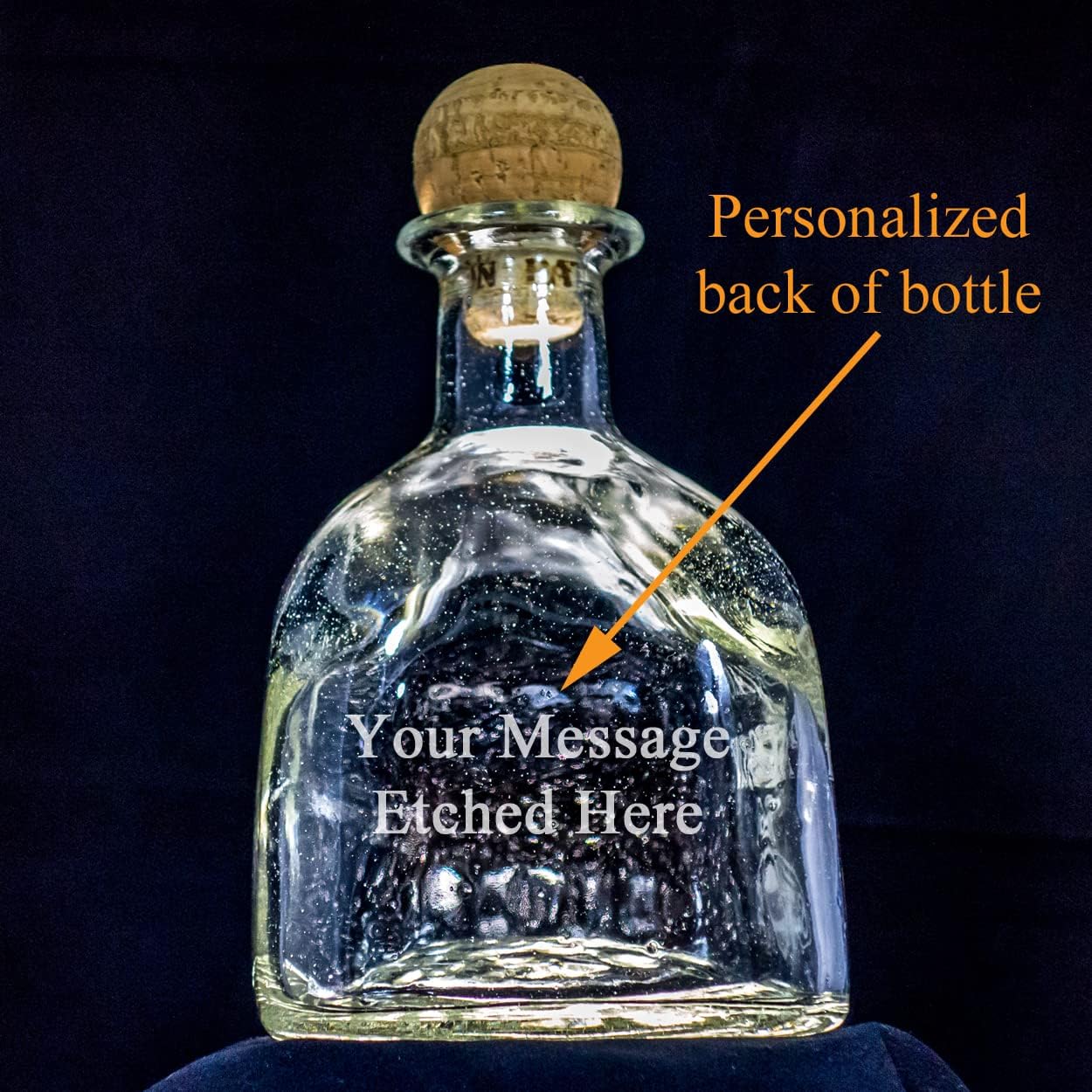 Patron Tequila Personalized Engraved EMPTY Bottle/Decanter (Compatible replacement for Patron bottle)