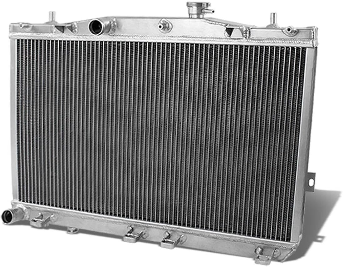 DNA Motoring RA-HT03-2 2-Row Full Aluminum Radiator Compatible with 03-08 Tiburon / 01-06 Elantra MT