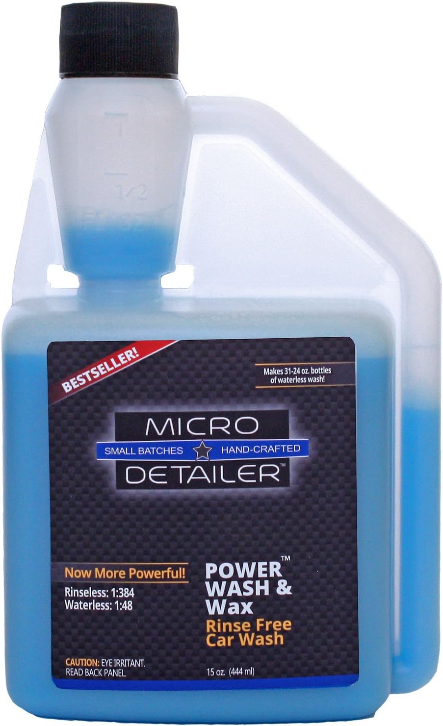 Micro Detailer 1:384 Ultra Hyper-Concentrated Rinseless Car Wash Rinse Free Power Wash (15 oz.)