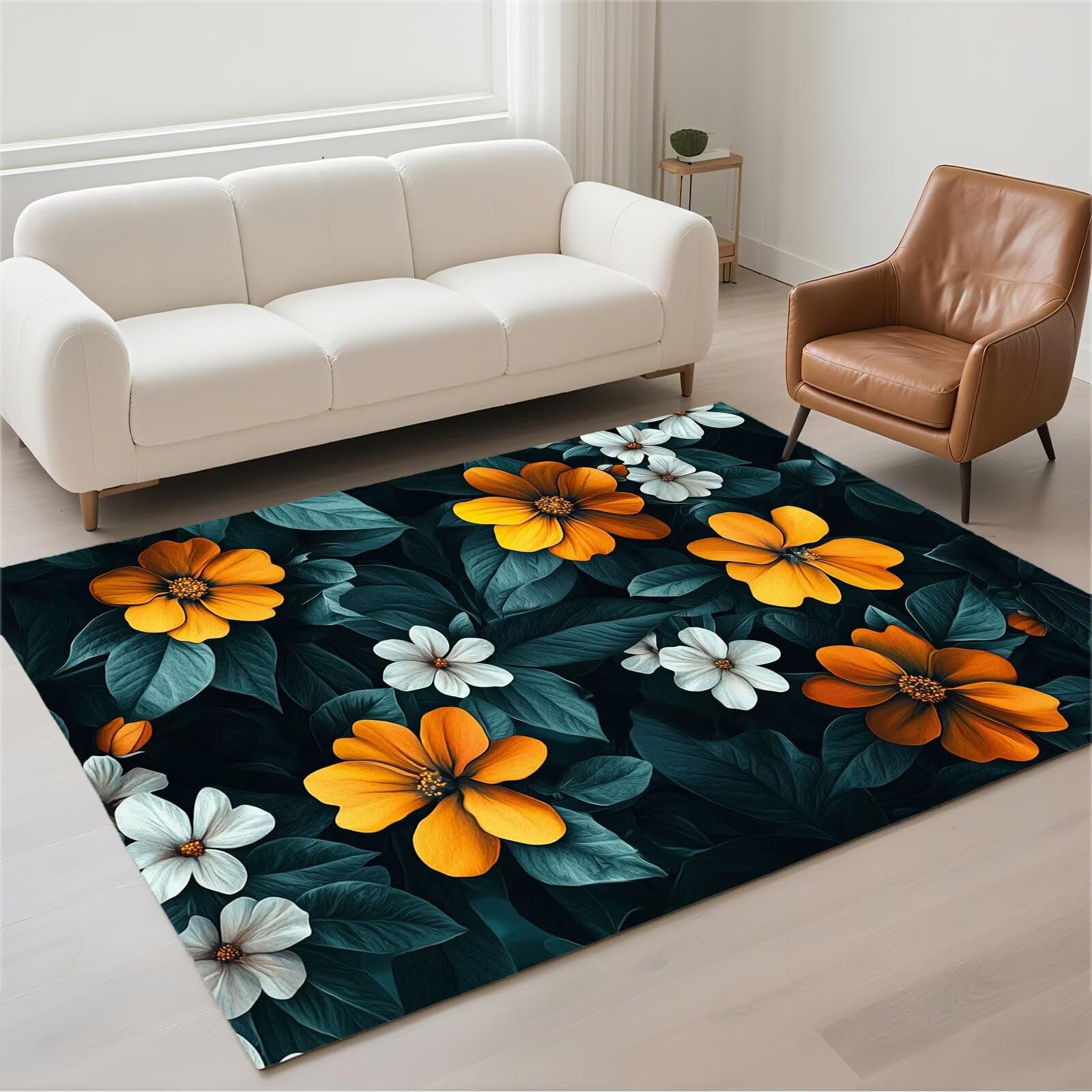 Tapis de chambre adulte moderne 120x180cm antidérapant couleur dark pour salon chaleureux
