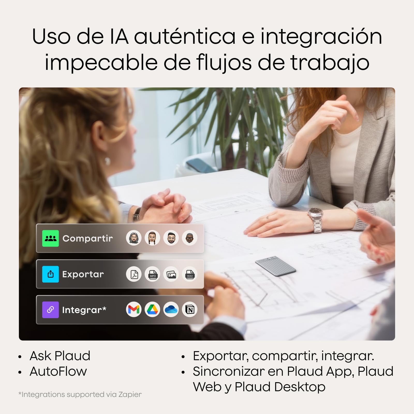 Plaud Note Grabadora de Voz IA con Funda Negro y Azul OscuroTranscribe Resume Transcripción IA, Soporta 112 Idiomas Control de Reunión con App Genial para Lección Llamada Entrevista Charlas Clases