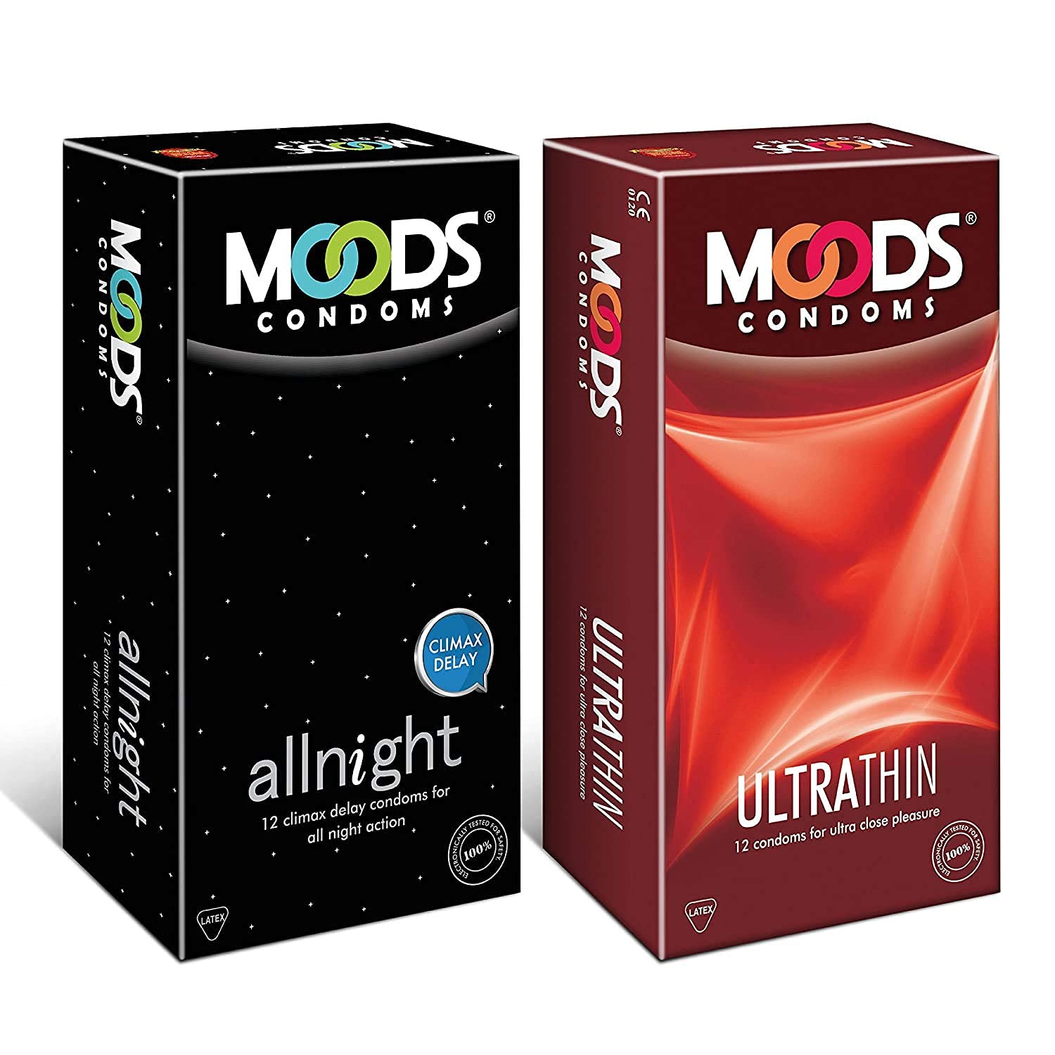 Moods Condoms For Men Multi Variants (AllNight + Ultrathin, 24s) (2Pack in 24Condoms)-picture-11
