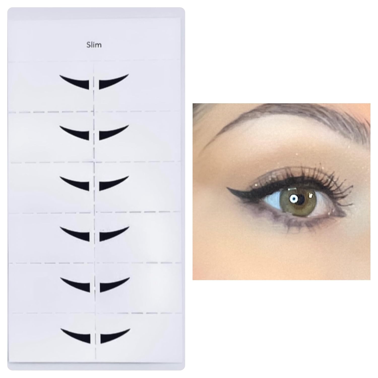 Eye Liner wings, Long lasting Eye Liner Wings, Black Color, Semi-Matte Finish, 24 pairs