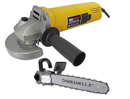 Inditrust WITH 3 MONTHS WARRANTY Heavy duty 4inch Electric Angle grinder machine 950w with 11.5inch Chain saw bracket (Pack of 2)