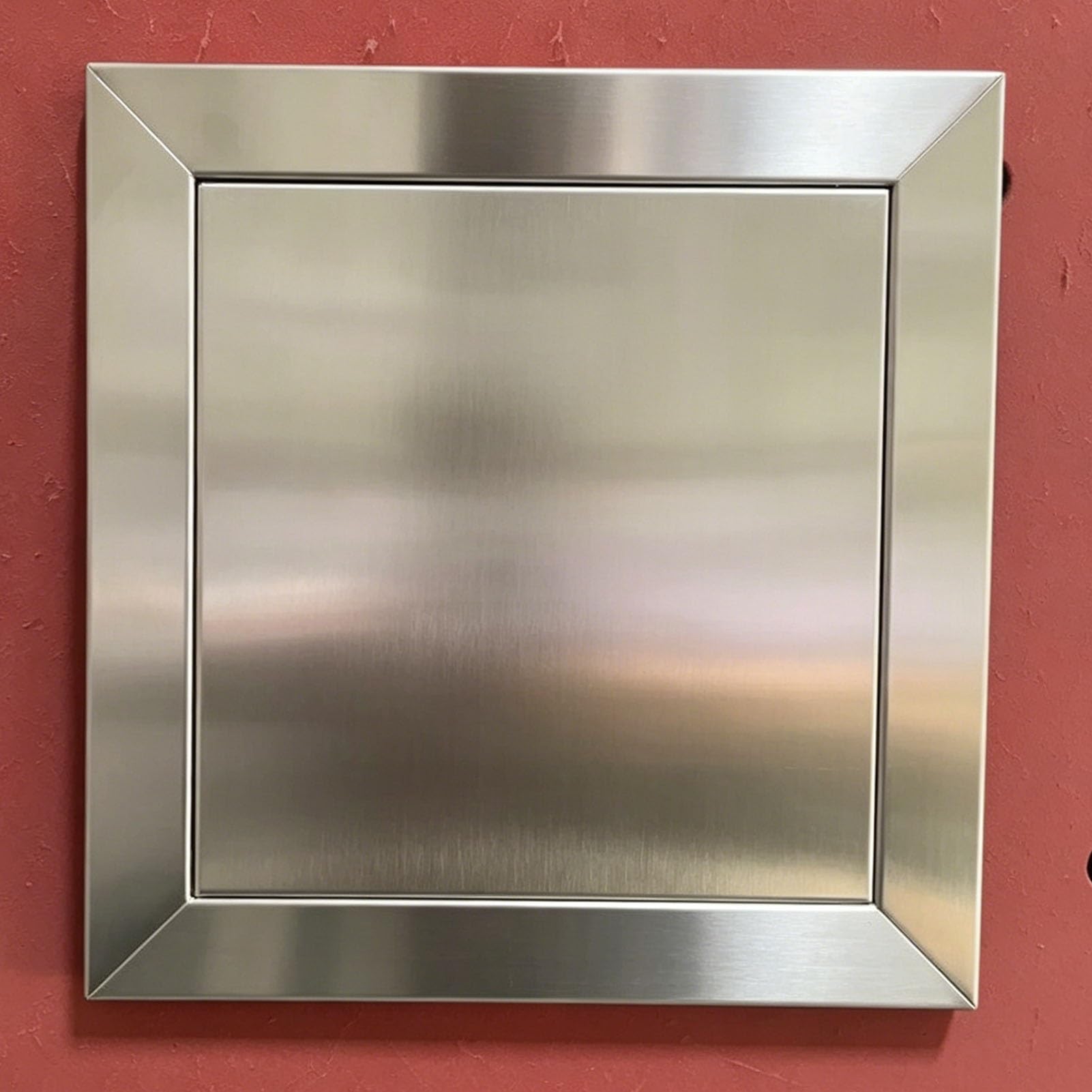 Innovz Heavy Brushed Stainless Steel Access Door, Conceal Wiring Plumbing Drywall Access Panel, Push to Open Inspection Maintenance Flap for Wall Ceiling(24x24in(61x61cm))