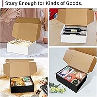 Vista 6 de Paquete de 30 cajas de envío blancas de 9 x 6 x 4 pulgadas, cajas de correo corrugado, cajas de embalaje para productos, caja de cartón reciclable