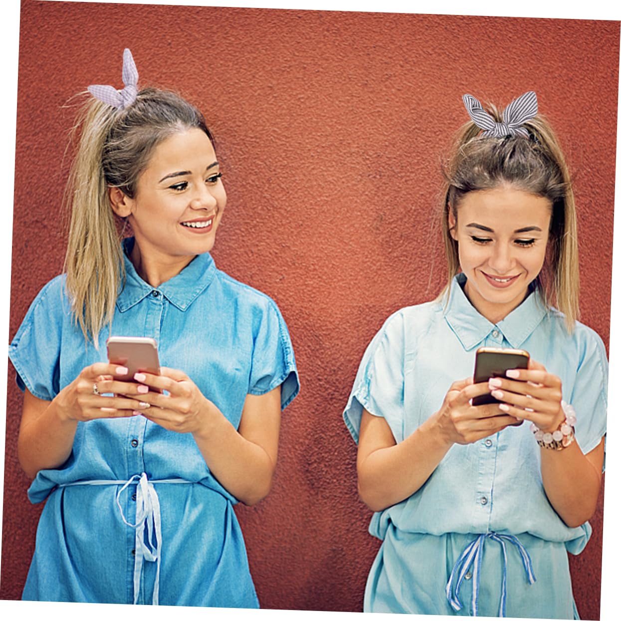 Beavorty 24piezas Gomillas Elásticas Orejas De Conejo y Lazo Para Niñas y Mujeres Accesorios Coloridos Para Peinados y Pulseras Para Fiestas y Uso Diario