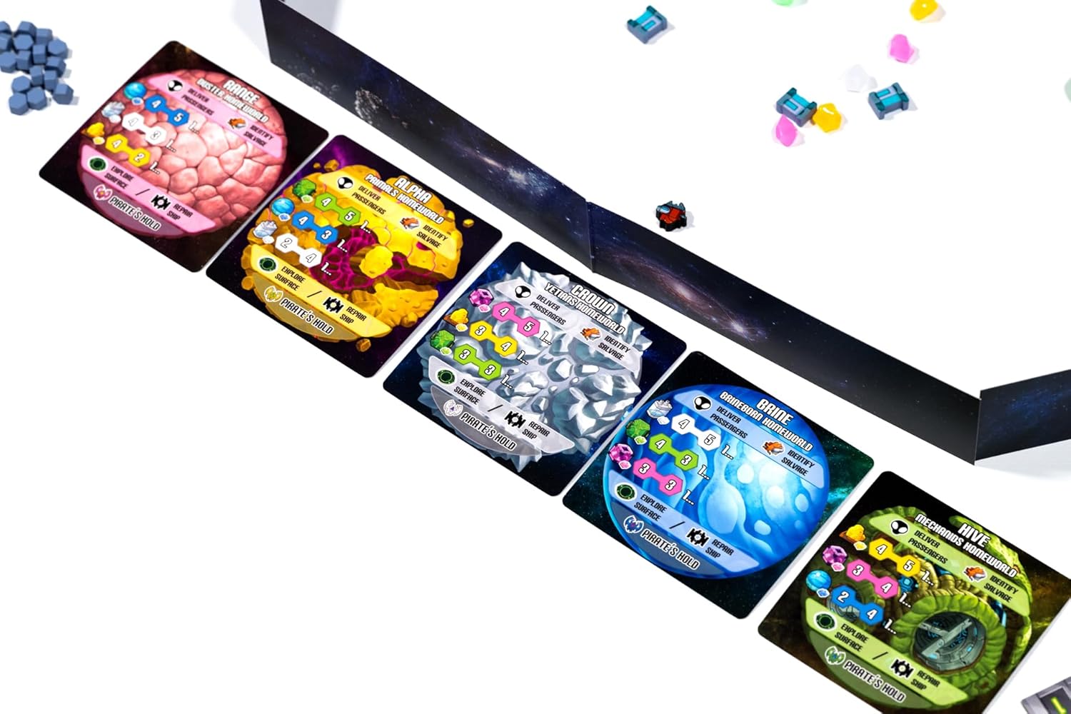 Drop Drive by Phase Shift Games – Space Adventure Drop-Style Board Game | 2-4 Players | Ages 8+ | 45-Min Strategic Sci-Fi Exploration | 3D Tabletop Mechanics | Family & Kids Game Night