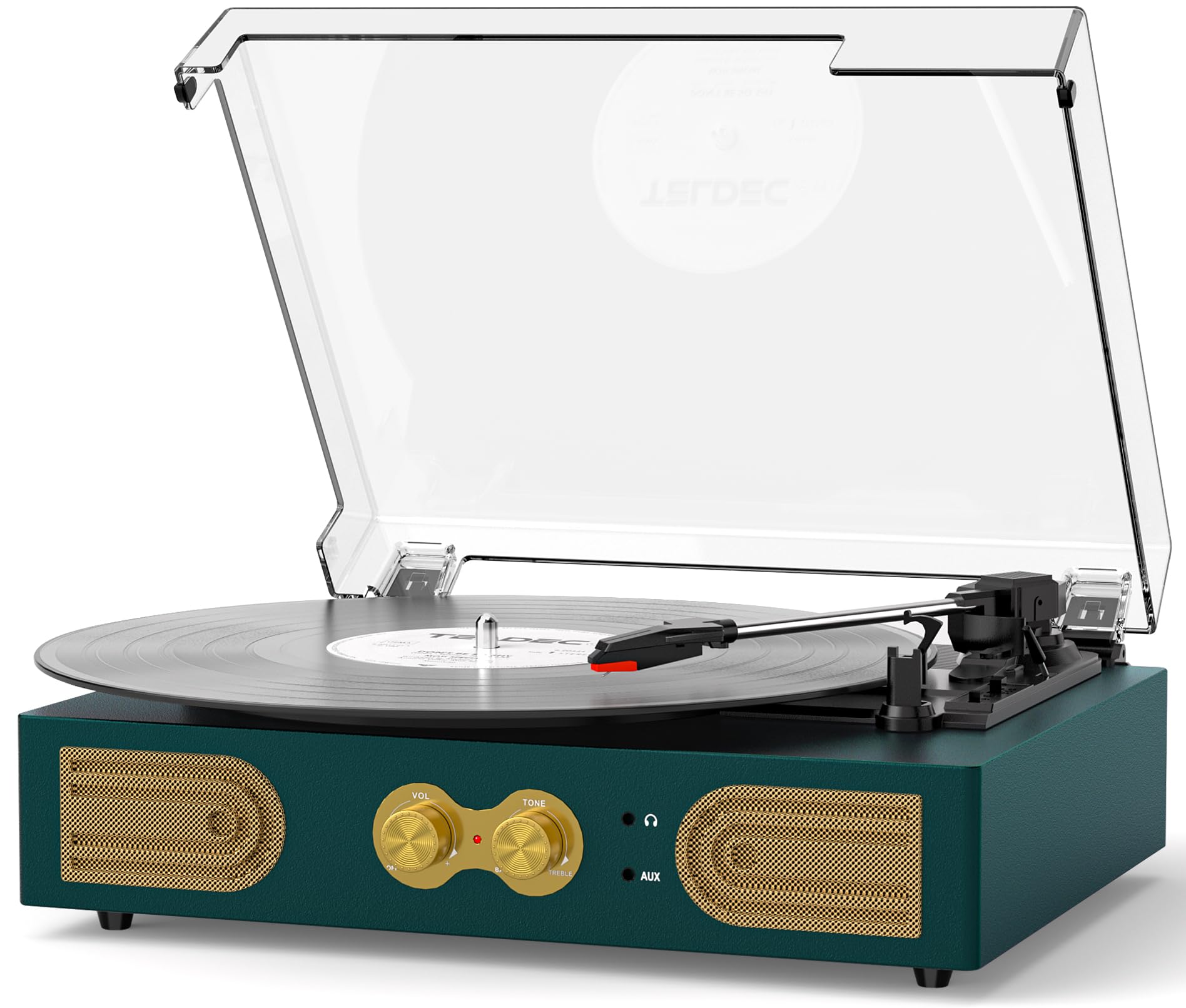 Amazon.com: Vinyl Record Player with Built-in Speakers, Vintage 3