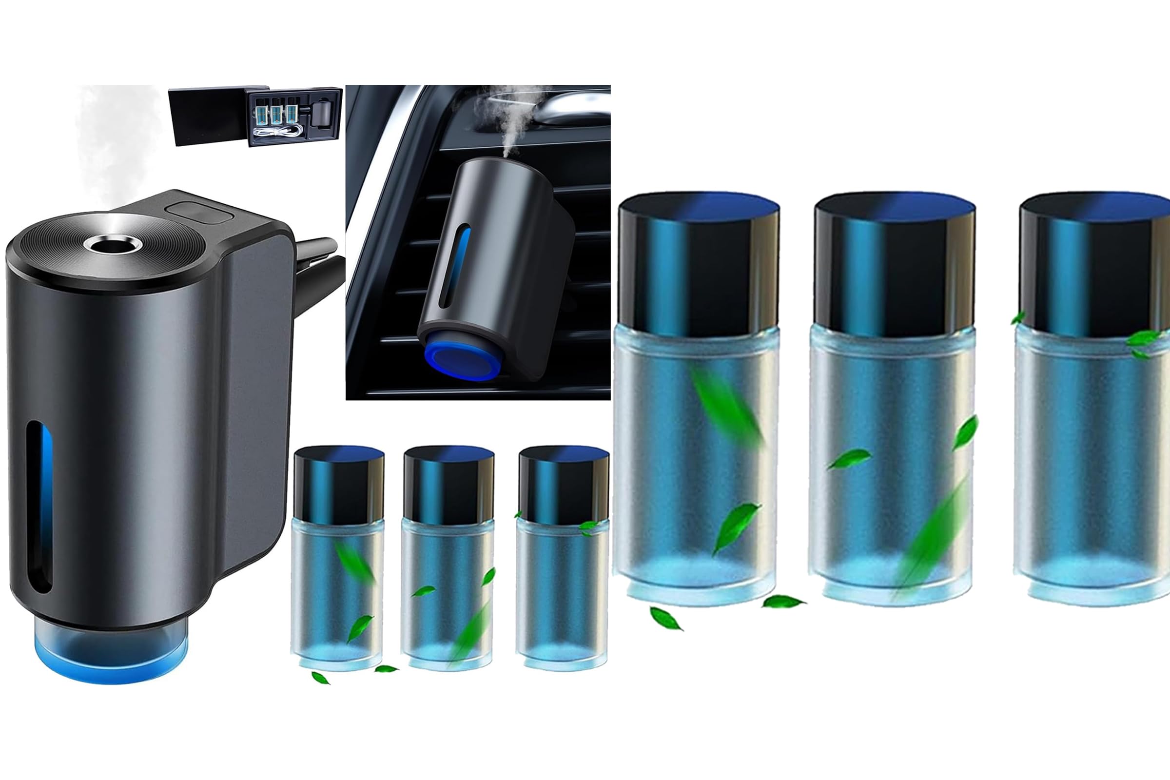 Set Profumatore Auto – Diffusore Elettrico + Profumi 30 ml