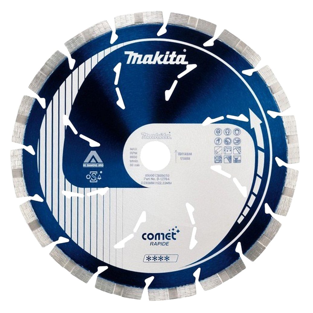 Makita B-12762 Comet Segmented Rim for Fast Cutting, Random, 115 x 22.23 mm
