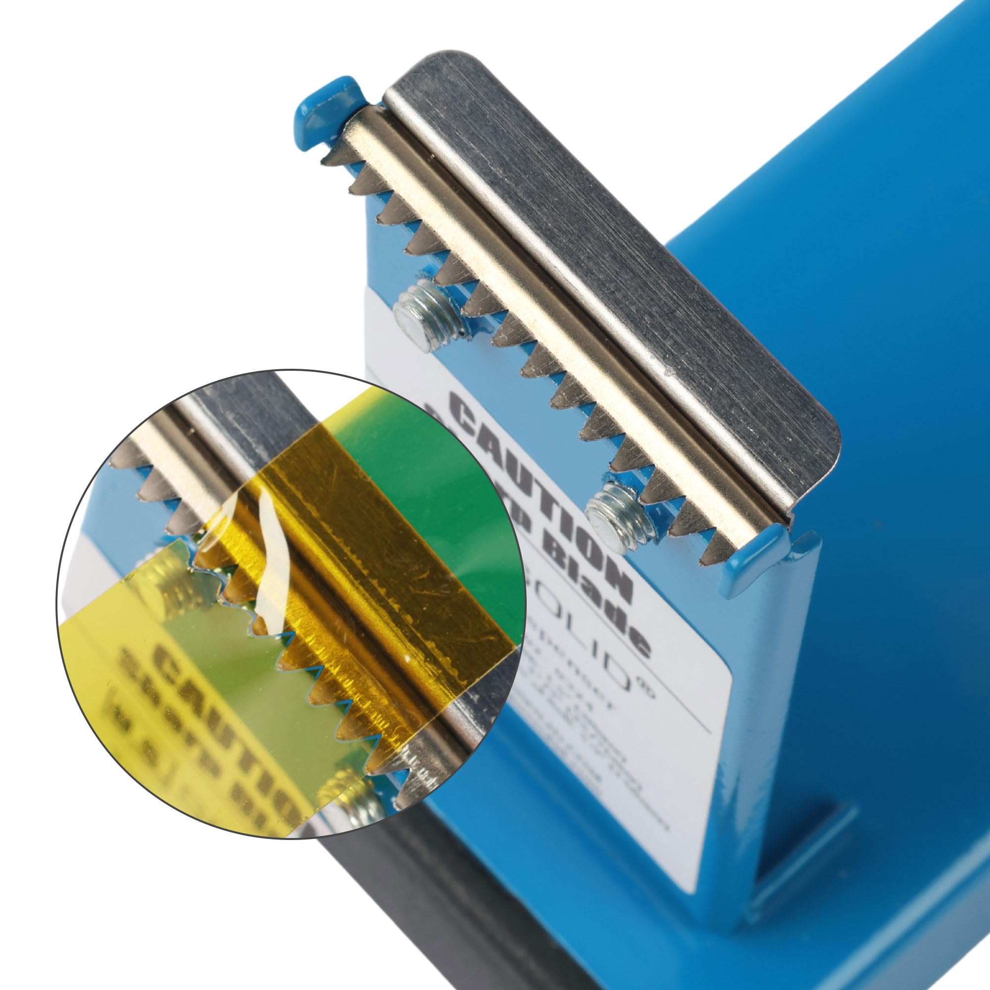 U.S. Solid Dispenser per nastro adesivo da scrivania, larghezza 3,8 cm, nucleo da 2,5 o 7,6 cm, ferro, blu