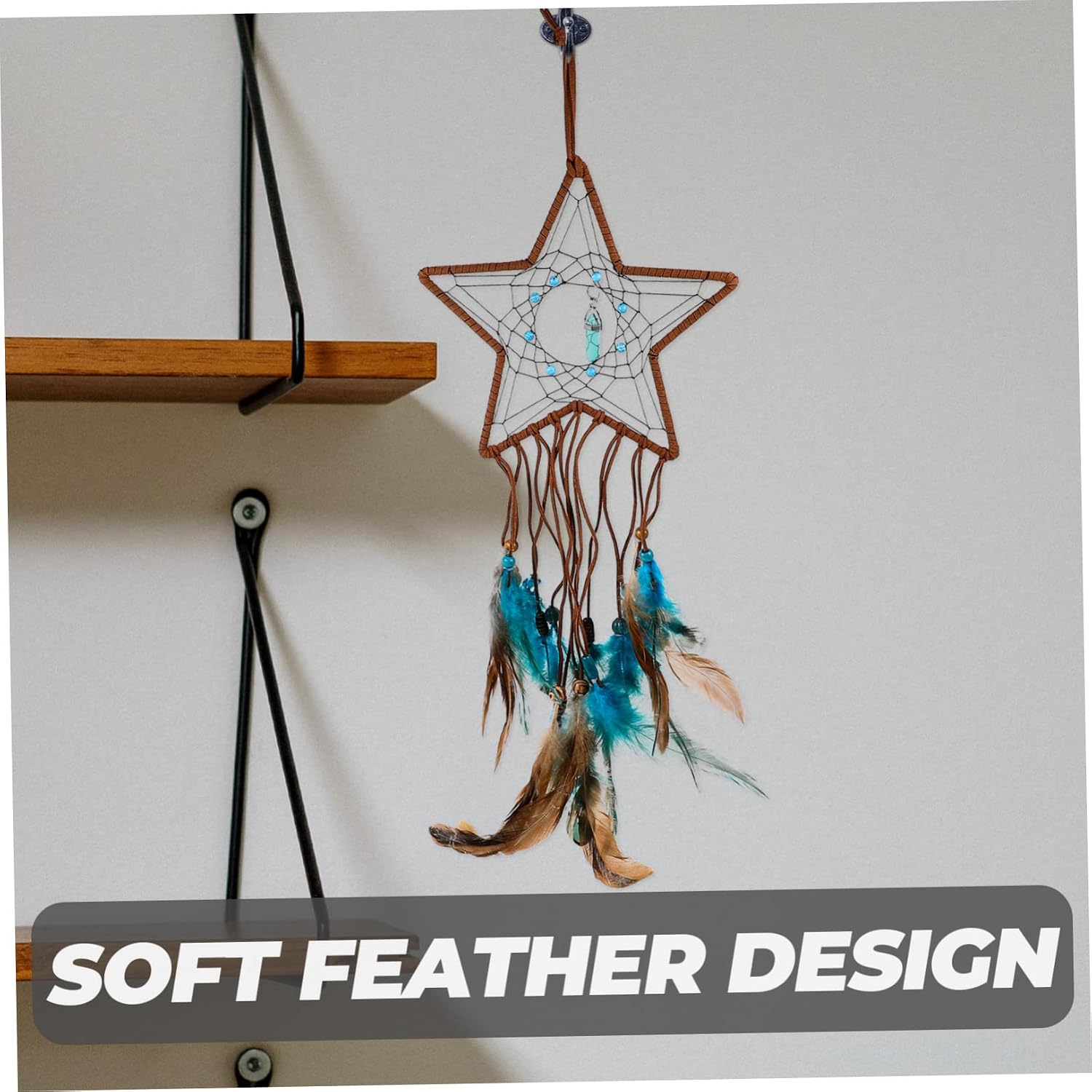 Cabilock Boho Catcher Wall Hanging Plume Decor Aesthetic Home Ornament Dream Catcher Pendant Indoor Decor